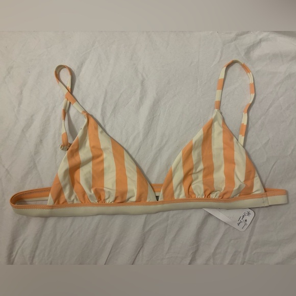 Dippin Daisy Striped Bikini Top XL NWT - Picture 1 of 3